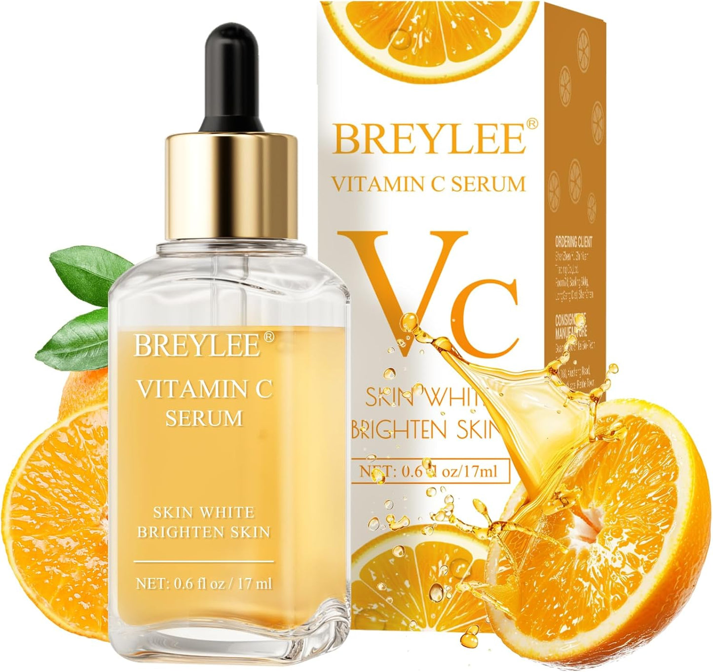 BREYLEE Retinol & Vitamin C Serum | Anti-Aging, Firming & Brightening (17ml)